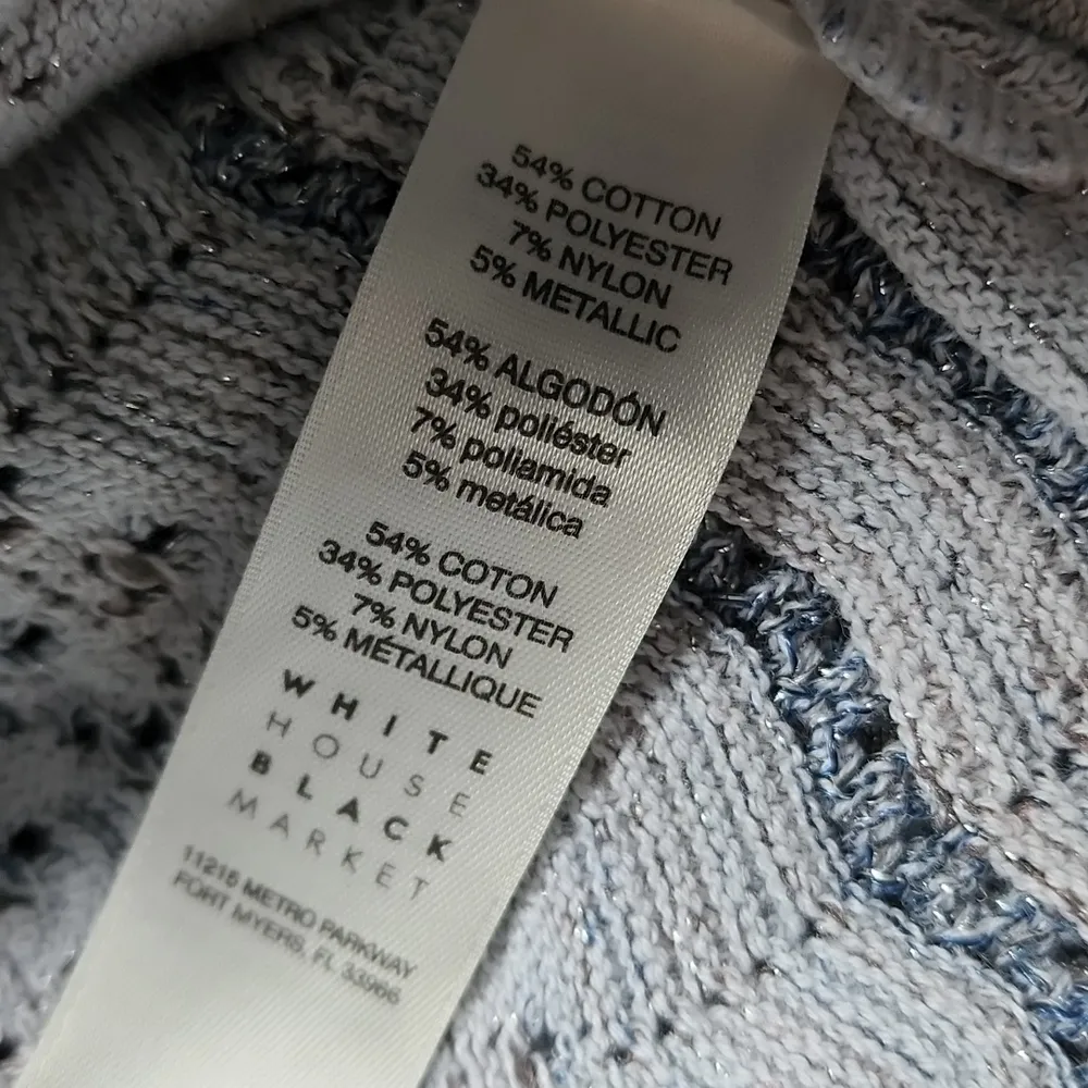 White House Black Market Metallic Boatneck Sweater - Image 7