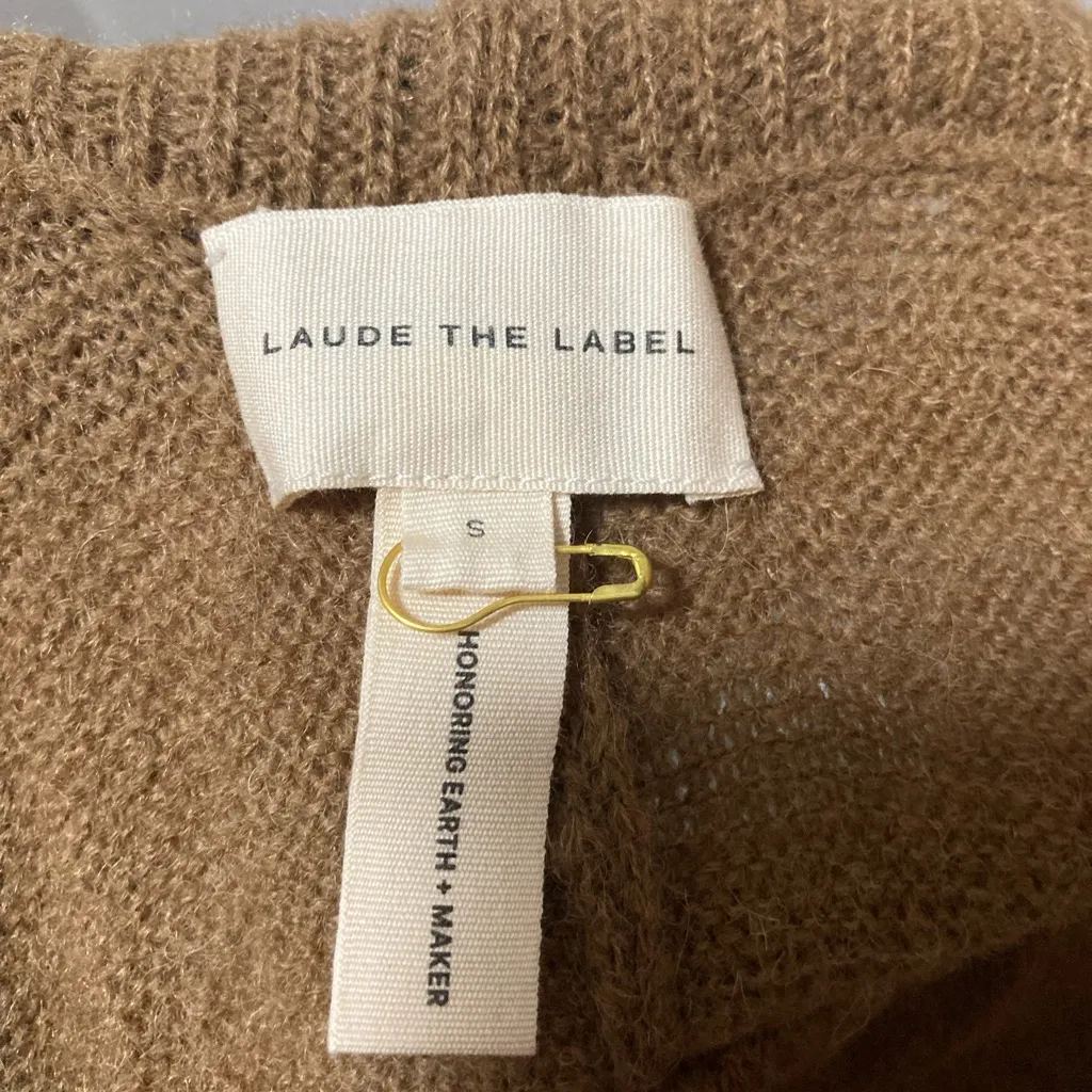 Laude The Label Saturday Pants in Natural Brown Size Small Alpaca Mohair Knit - Image 6