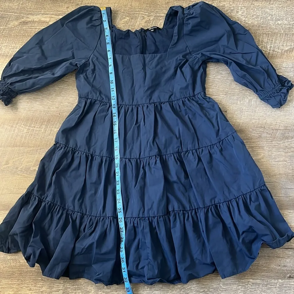 Madewell Poplin Lizzie Babydoll Dress in Twilight Size 4 - Image 4