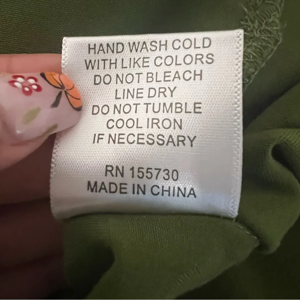 Rose & Olive Forest Green Button-Down Shirt - Image 5