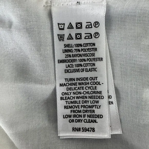 Shabby Chic Maxi Dress‎ Size 12 Blue Lace Trim Tie Strap Cottagecore Prairie - Image 12