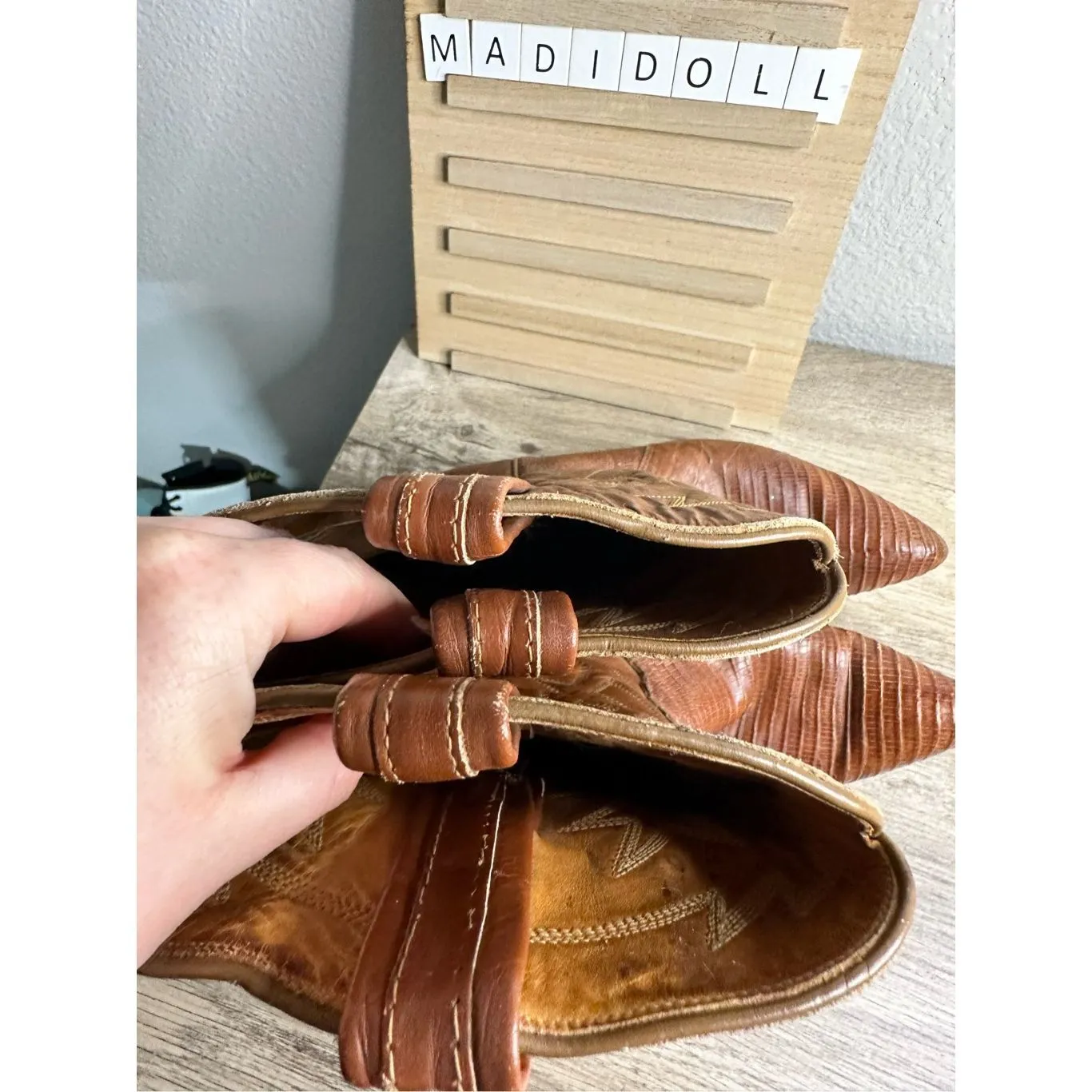 Vintage Tony Lama Women’s 36 Cowgirl Cowboy Boots - Image 3