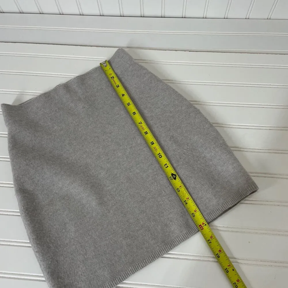Zara Fringed Trim Tweed Top & The Group Bababton Gray Wool Blend Skirt XS - Image 10