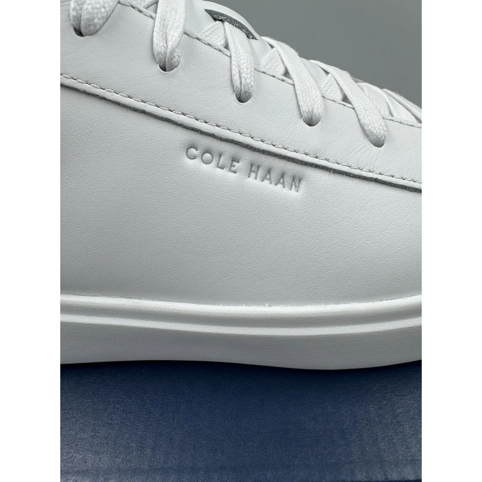 Cole Haan Leather Women Grand Crosscourt Daily Sneaker White/Argento W26651 10 - Image 7