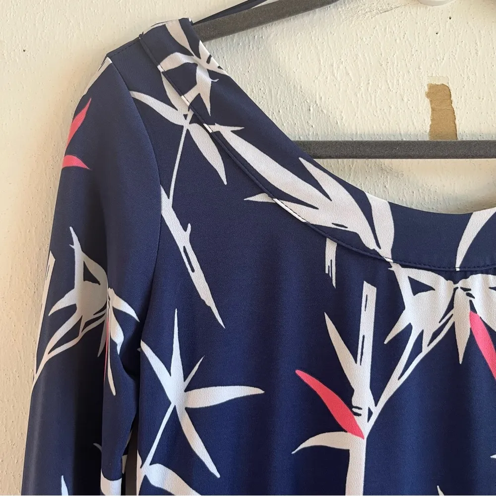 Tori Richard Honolulu Dress Floral 3/4 Sleeve Short Jacquelyn Dress Sz XS EUC - Image 6