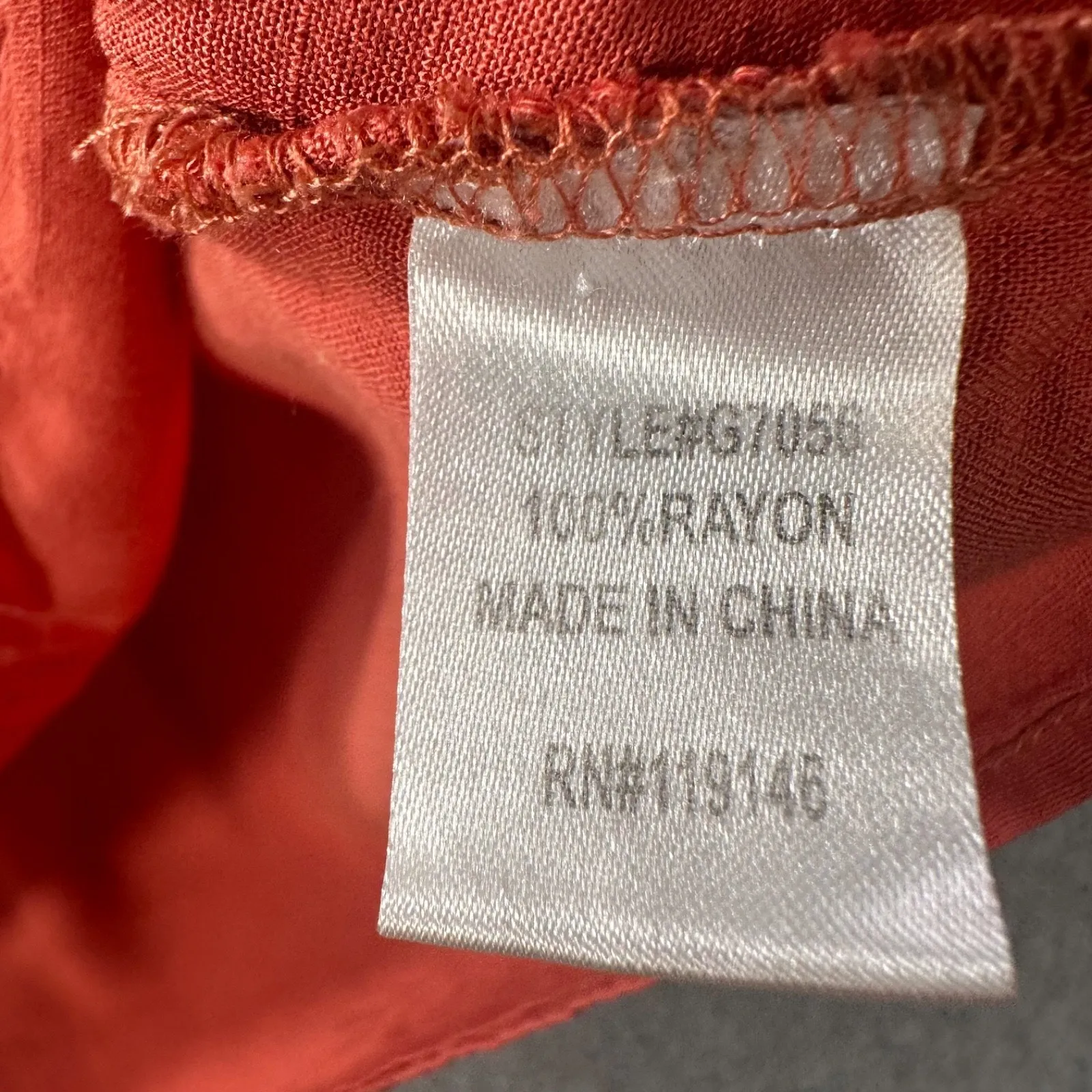 Jodifl Eyelet Cutout Babydoll Blouse Women's Small Orange Short Sleeve Ruffle - Image 7