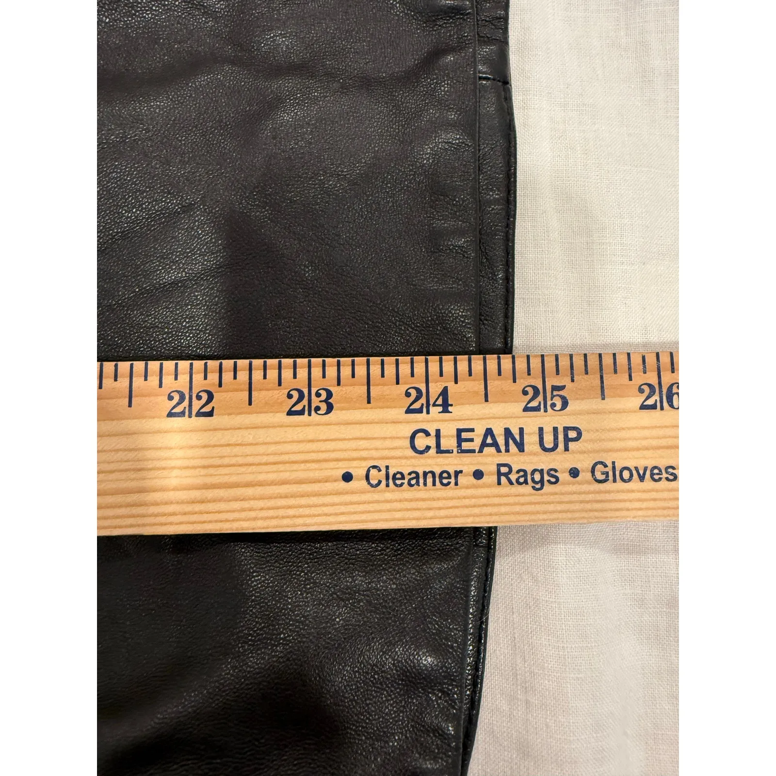 Elie Tahari Full Zip Leather Moto Jacket Black Women's Size US16 Outdoor Whimsy - Image 11