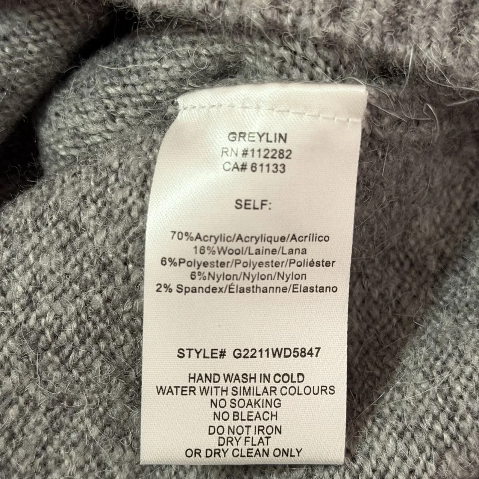 Anthropologie Greylin Iza Knit Half Zip Up Sweater Dress Grey NWT Soft Stretchy - Image 7