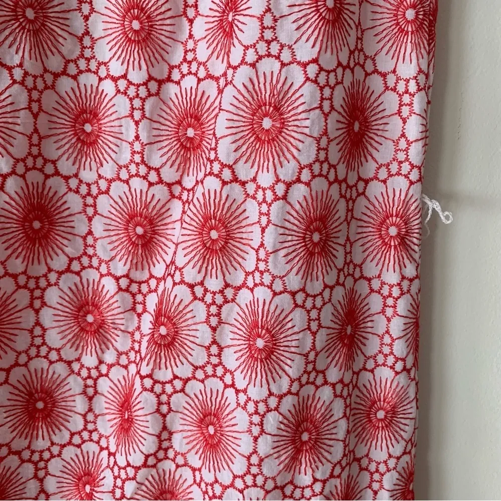 NWT  Eyelet Red and White Shift Dress NO BELT Size XS - Image 10