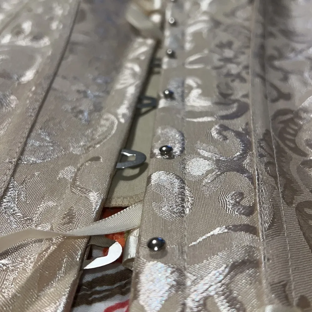 Extra Firm Tummy Control Corset Bridal Dress Bottom Shaping Dress Court Corset Tan Size M - Image 9