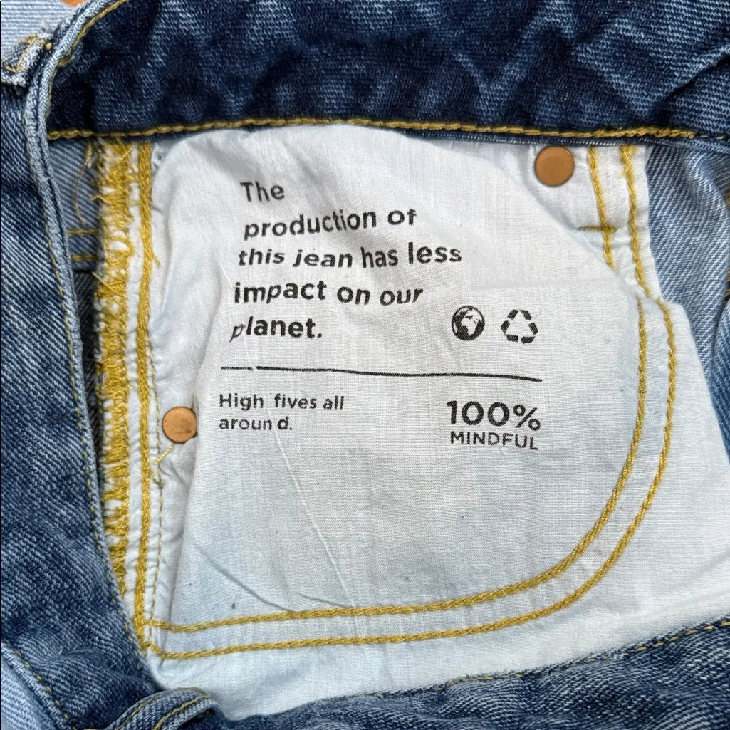 PacSun Retro Blue 90s Patchwork Denim Jeans - Image 6