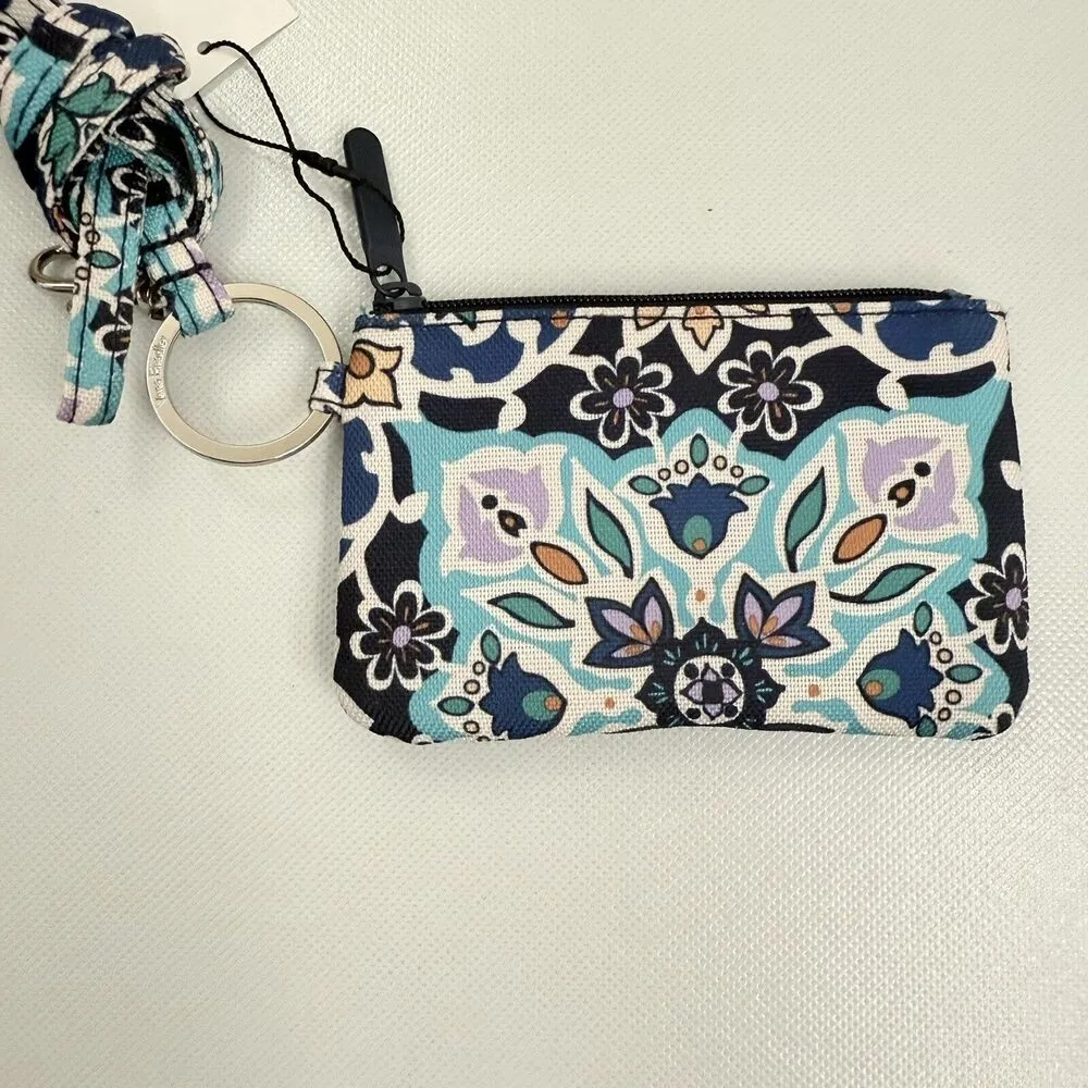 Vera Bradley Lisbon Medallion Cool Lighten Up Id Case And Lanyard Key Chain Set - Image 2