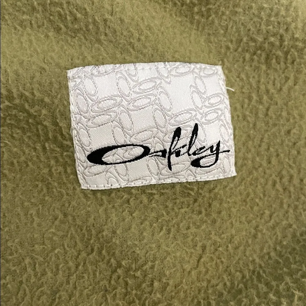 Oakley Olive Green Full Zip Fleece Jacket Womens Size XL Outdoors - Image 14