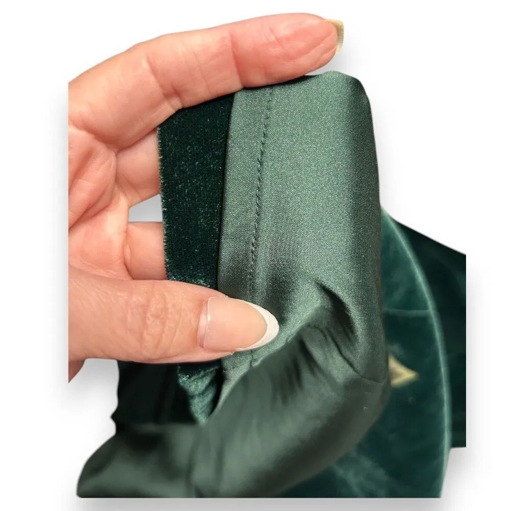 Elie Tahari Green Velvet‎ Cutout Sleeveless Sheath Midi Party Cocktail Dress 12 - Image 9