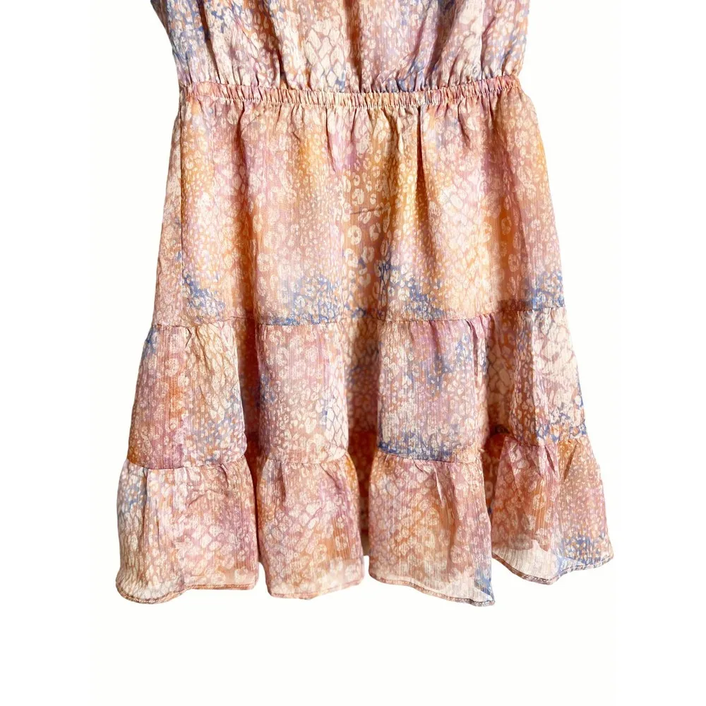 BB DAKOTA NEW Dreaming of Waves Pink Print Mini Dress Size XS - Image 30