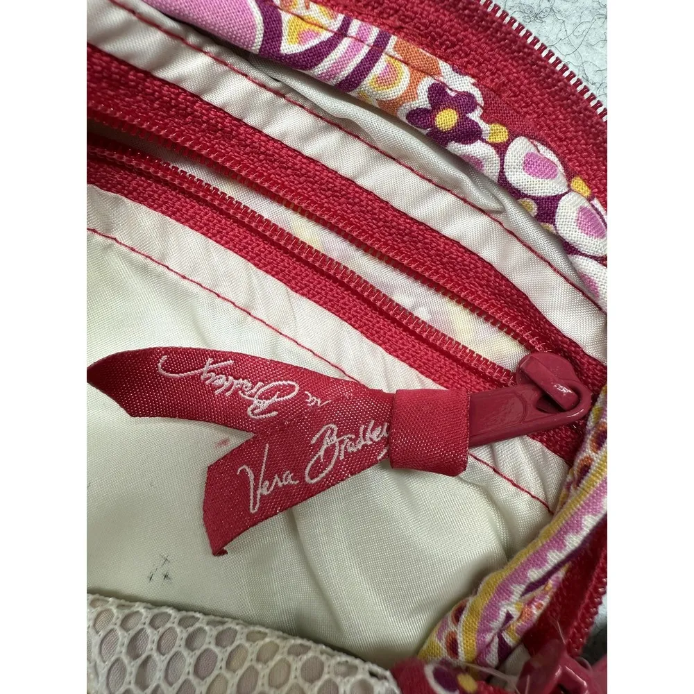 Vera Bradley Cosmetic Bag Womens Small Quilted Floral Paisley Travel Case Organi - Image 8