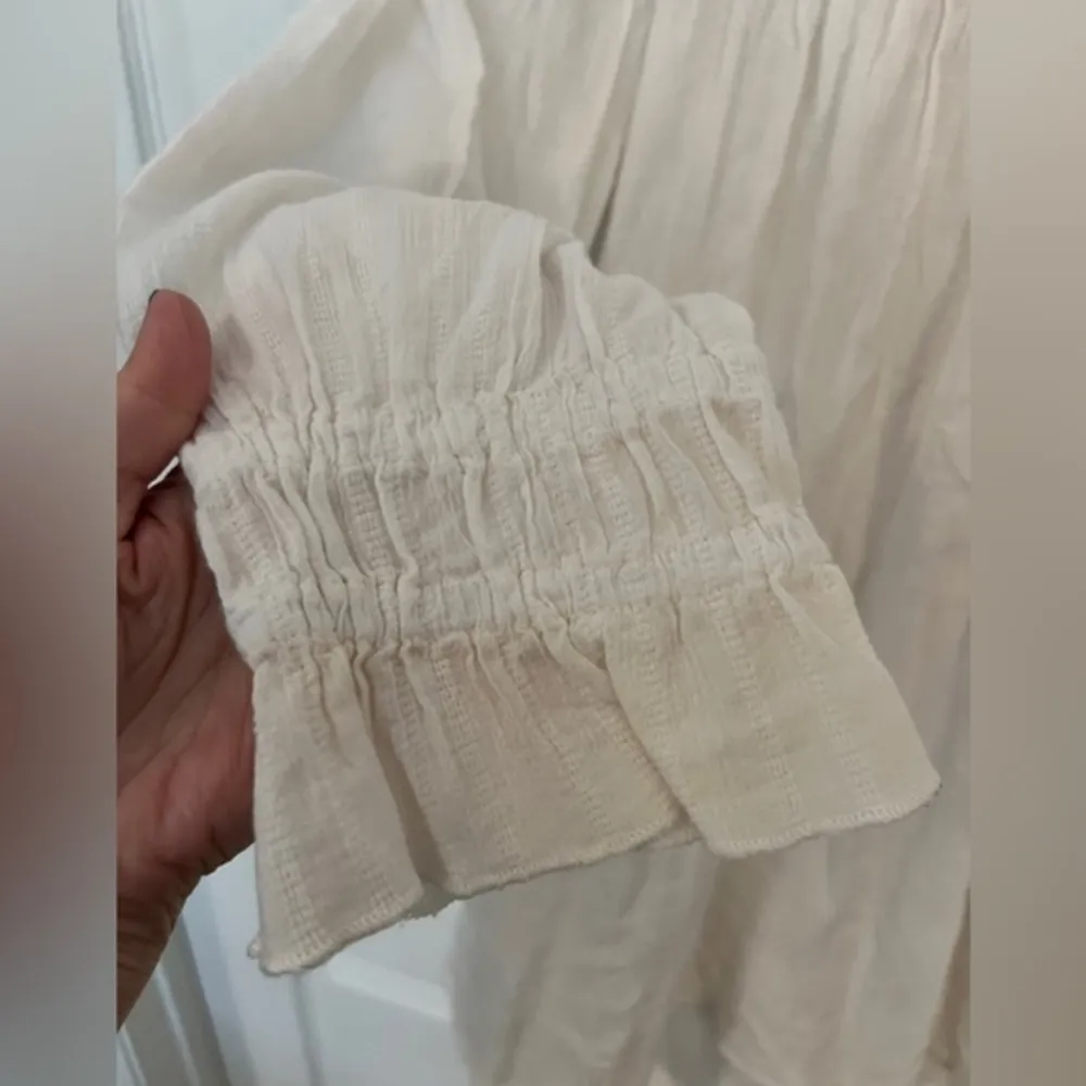 FREE PEOPLE S Obi Mila Ivory Smocked Tunic Top - Image 7