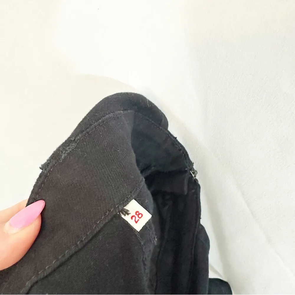 Levi's  Premium Ribcage Wide Leg Denim Jean Overalls in Black - Image 11