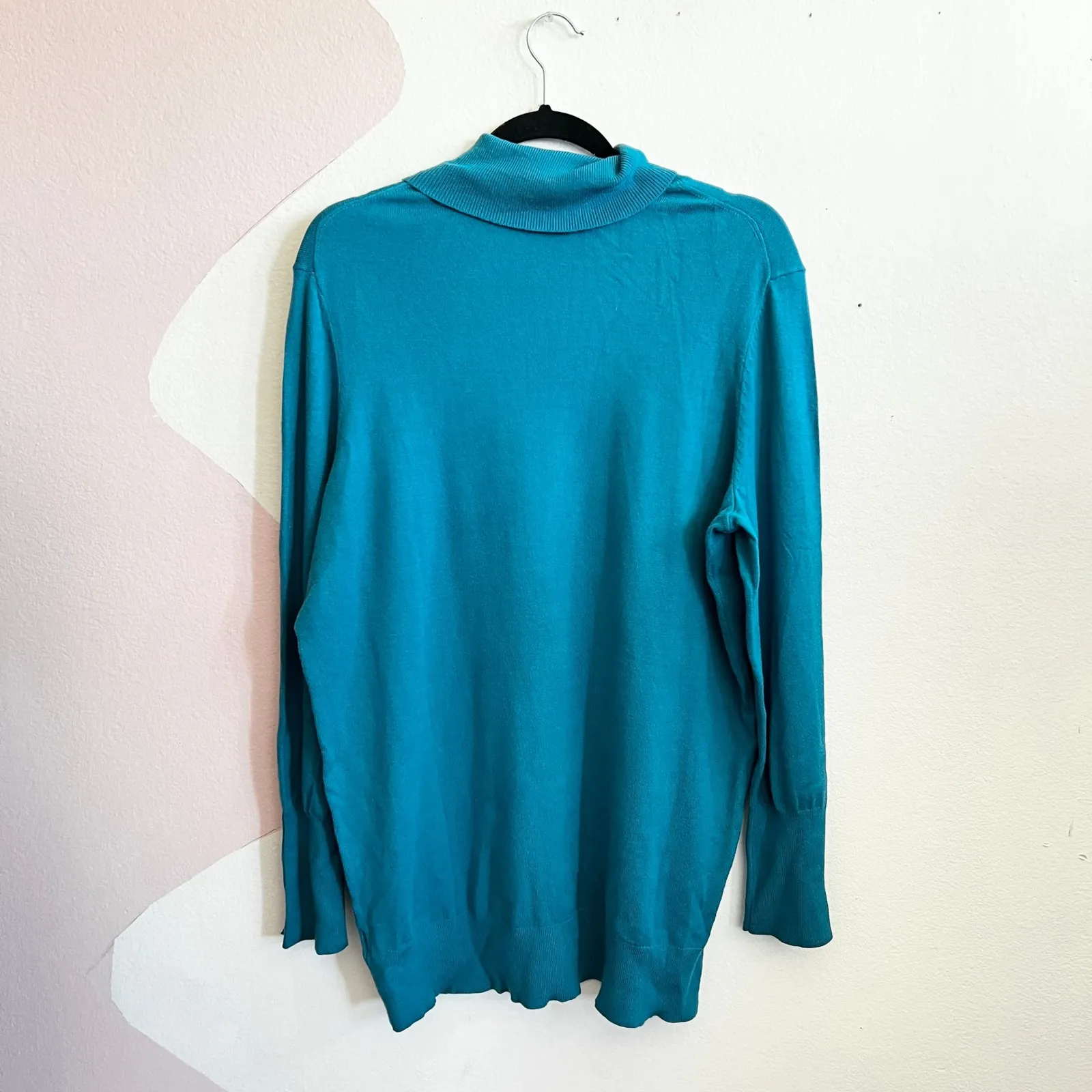 Torrid Womens 2X Blue Everyday Soft Turtleneck Pullover Sweater Plus Size - Image 3