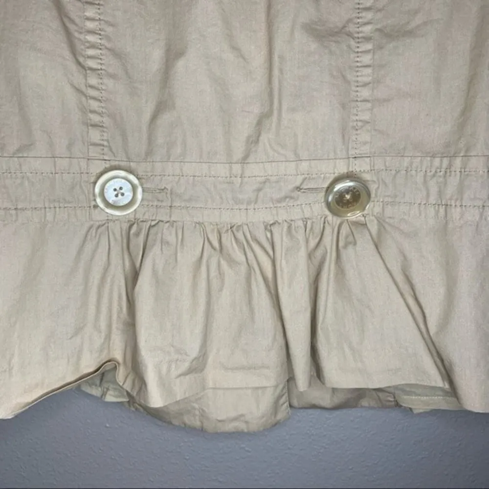 Michael Kors neutral beige chunky button blazer jacket women’s size XL - Image 5