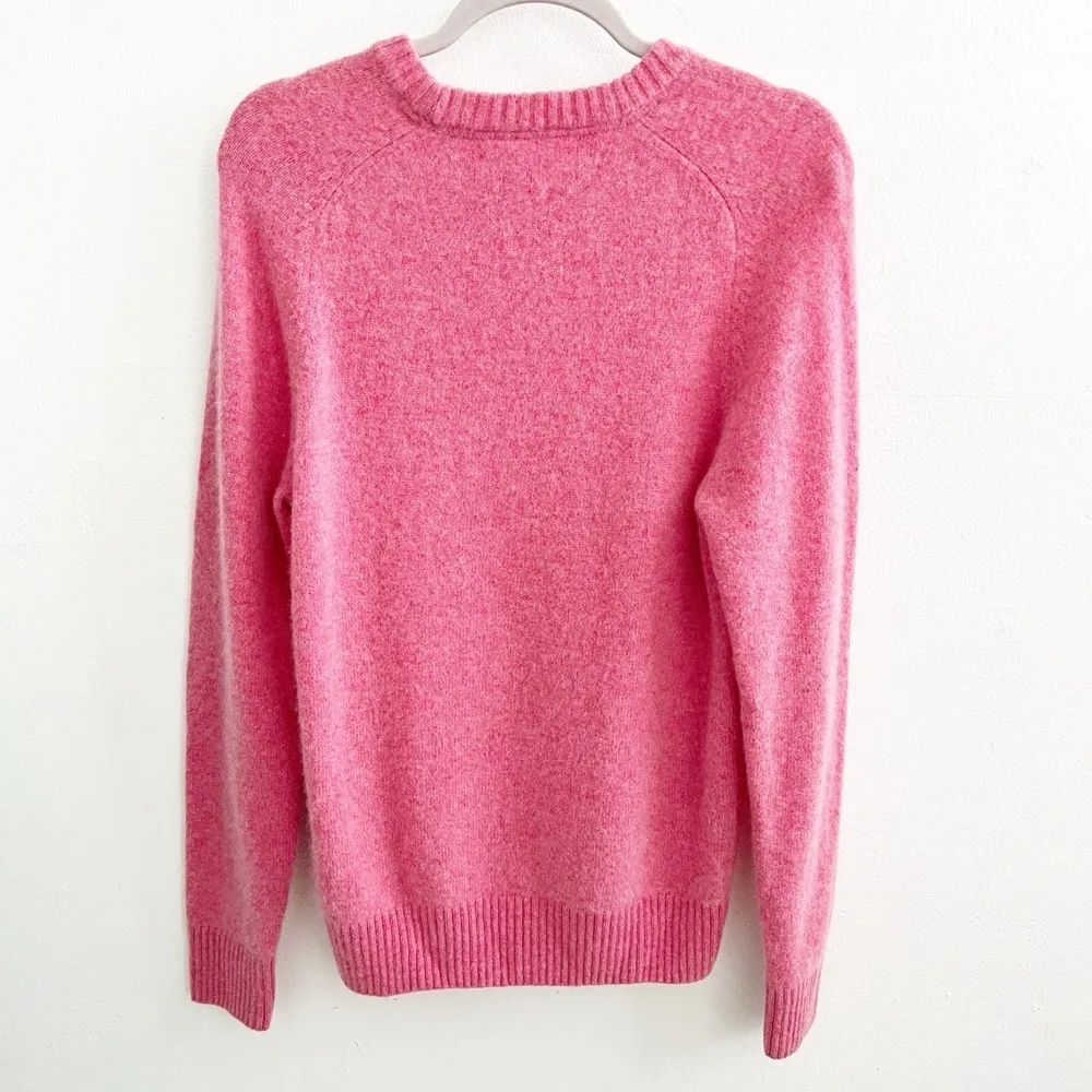 H&M L.O.G.G. Pink Sweater Medium Crew Neck Long Sleeve Ribbed Hem NWOT - Image 2