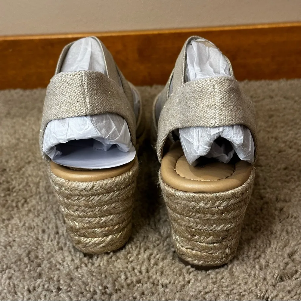 Easy Spirit women’s Meza espadrille wedge size 9 brand new heels- tan & gold - Image 3