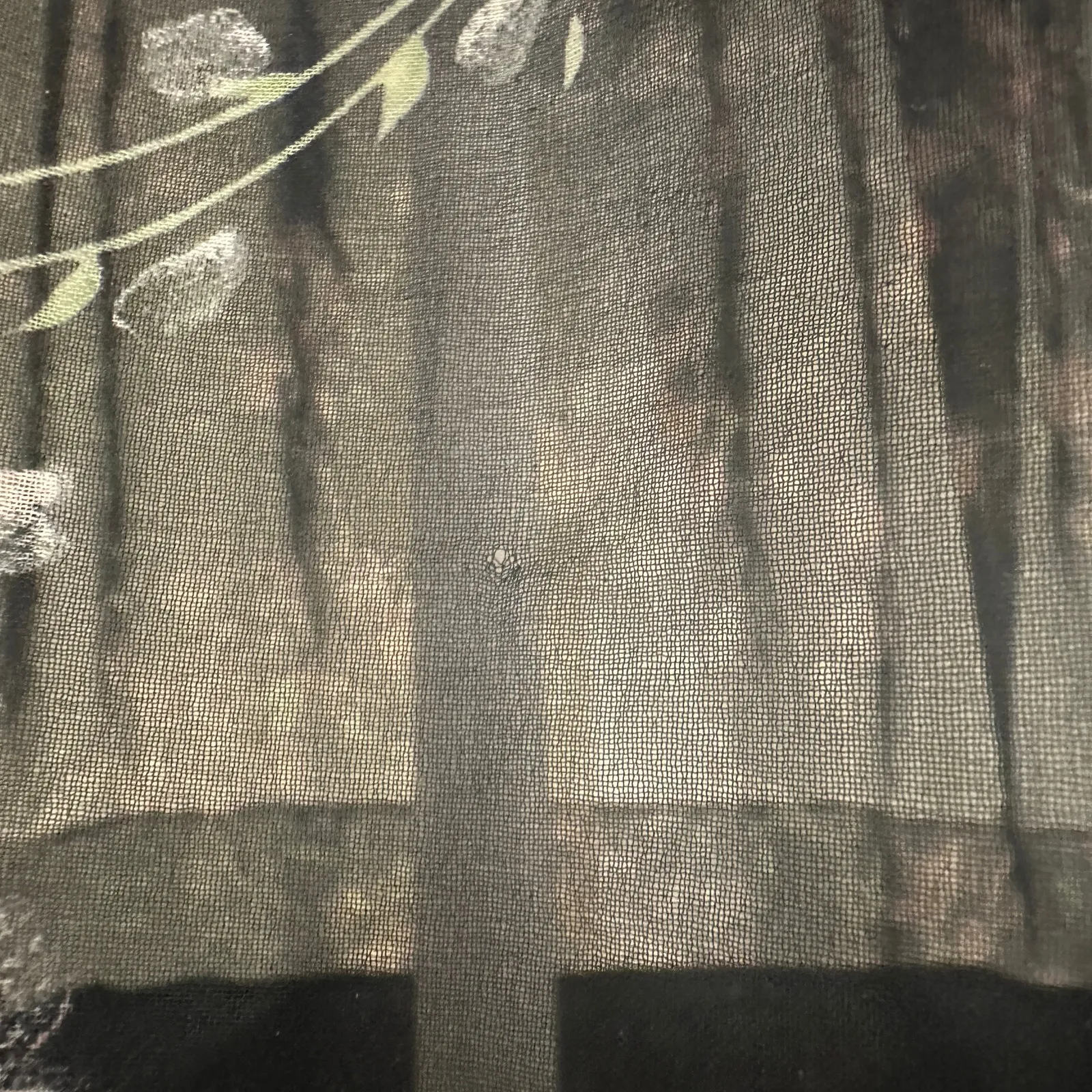 VTG 60-70s Black Chiffon Tiered Midi Dress Pink Floral Coquette Fairy Cottage XS - Image 11