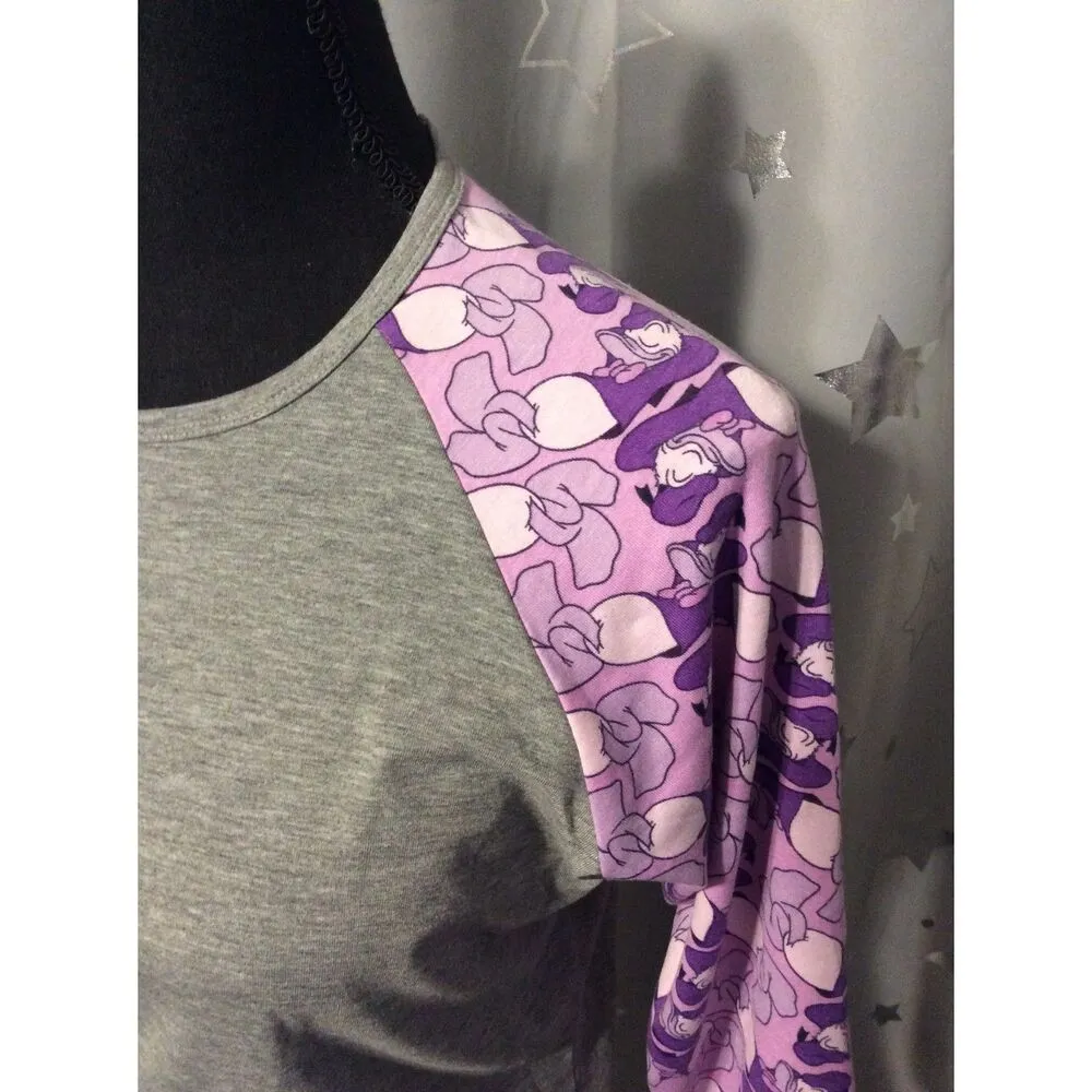 New NWT Disney Donald Duck T Shirt LuLaRoe Randy Small Purple - Image 3