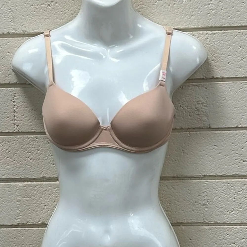 PINK Victoria’s Secret Wear Everywhere Lighly Lined Nude Bra size  32A N… - Image 7
