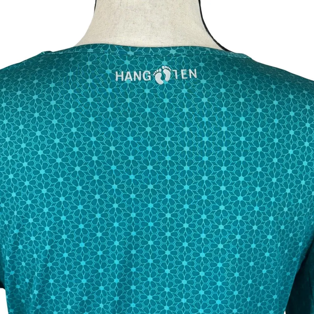 Hang Ten Small Rashguard Swim Top UPF 50+ Quick-Dry Long Sleeve Floral Crew Neck - Image 5