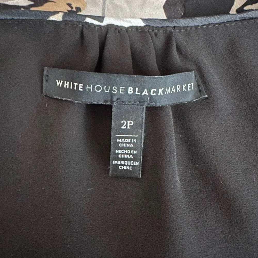 White House Black Market Kelsey Blouse Size 2P - Image 4