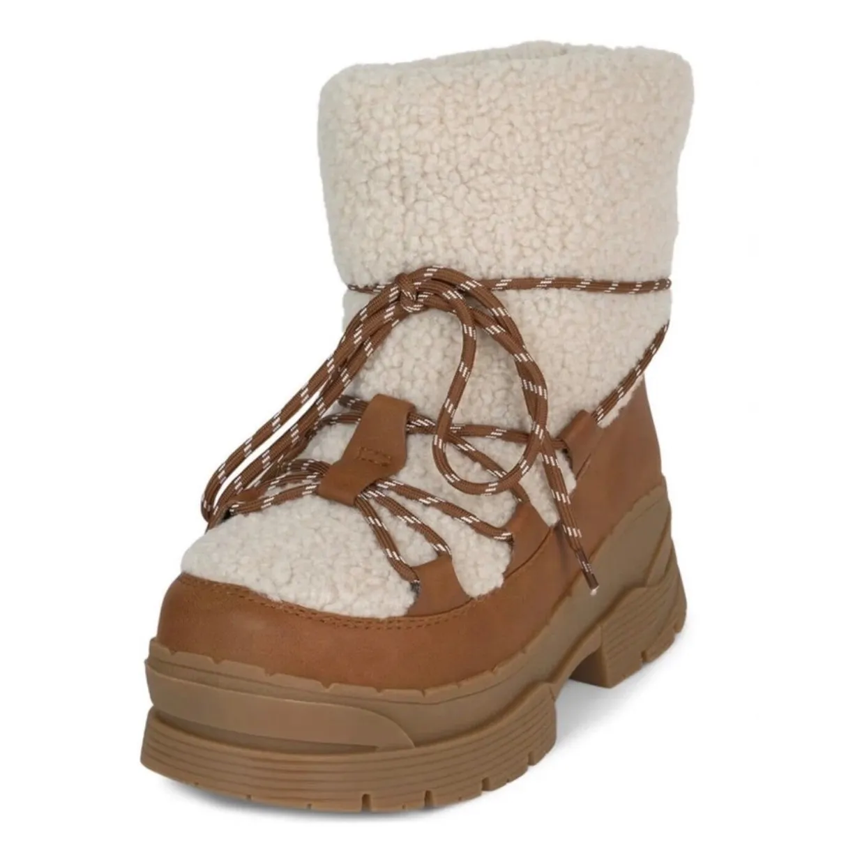 New! Jeffrey Campbell Subzero Faux Shearling Platform Weatherproof Boots Sz 8 - Image 7