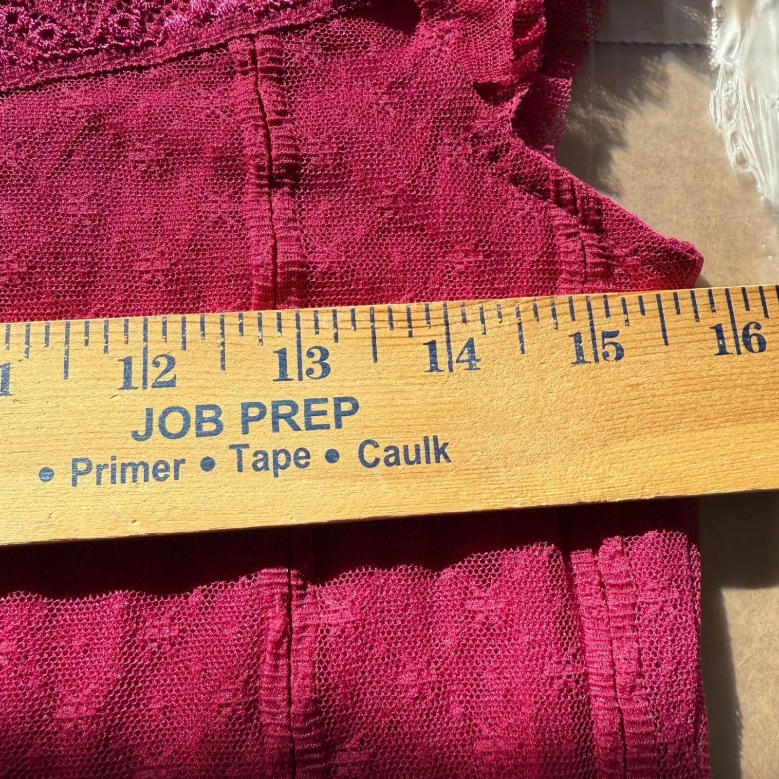 Free People Lace Babydoll Y2K Top Sheer Cap Sleeves  Boho‎ Coquette Chic Large - Image 5