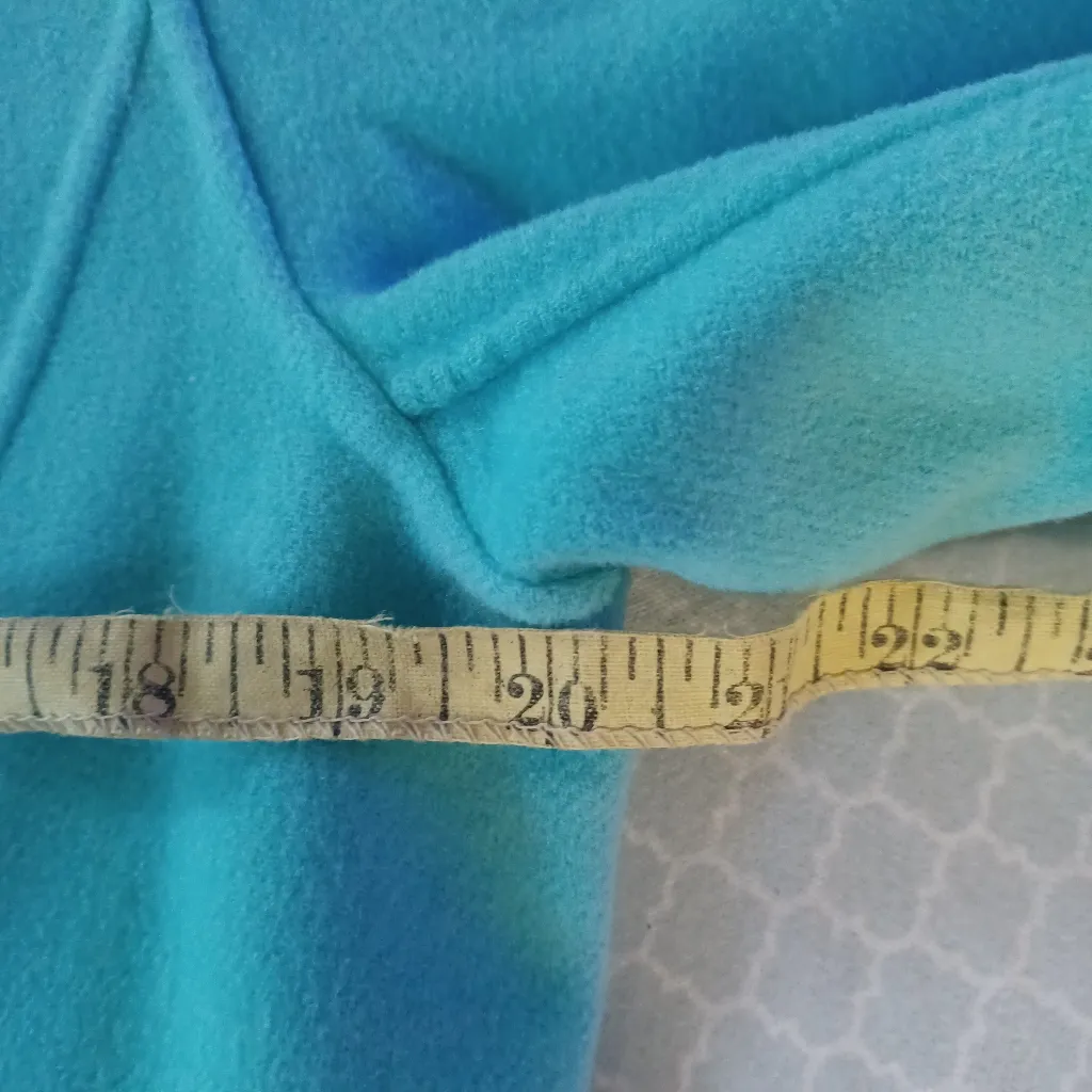 Vintage Alexandra Bartlett Wool Full Zip Sweater Jacket Mock Collared Blue Sz M Size M - Image 2