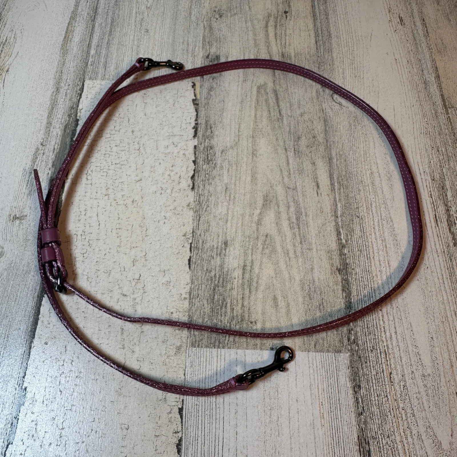 Coach Dinky Special Edition Plum-Primrose Leather Turnlock Crossbody Kiss Lock - Image 10