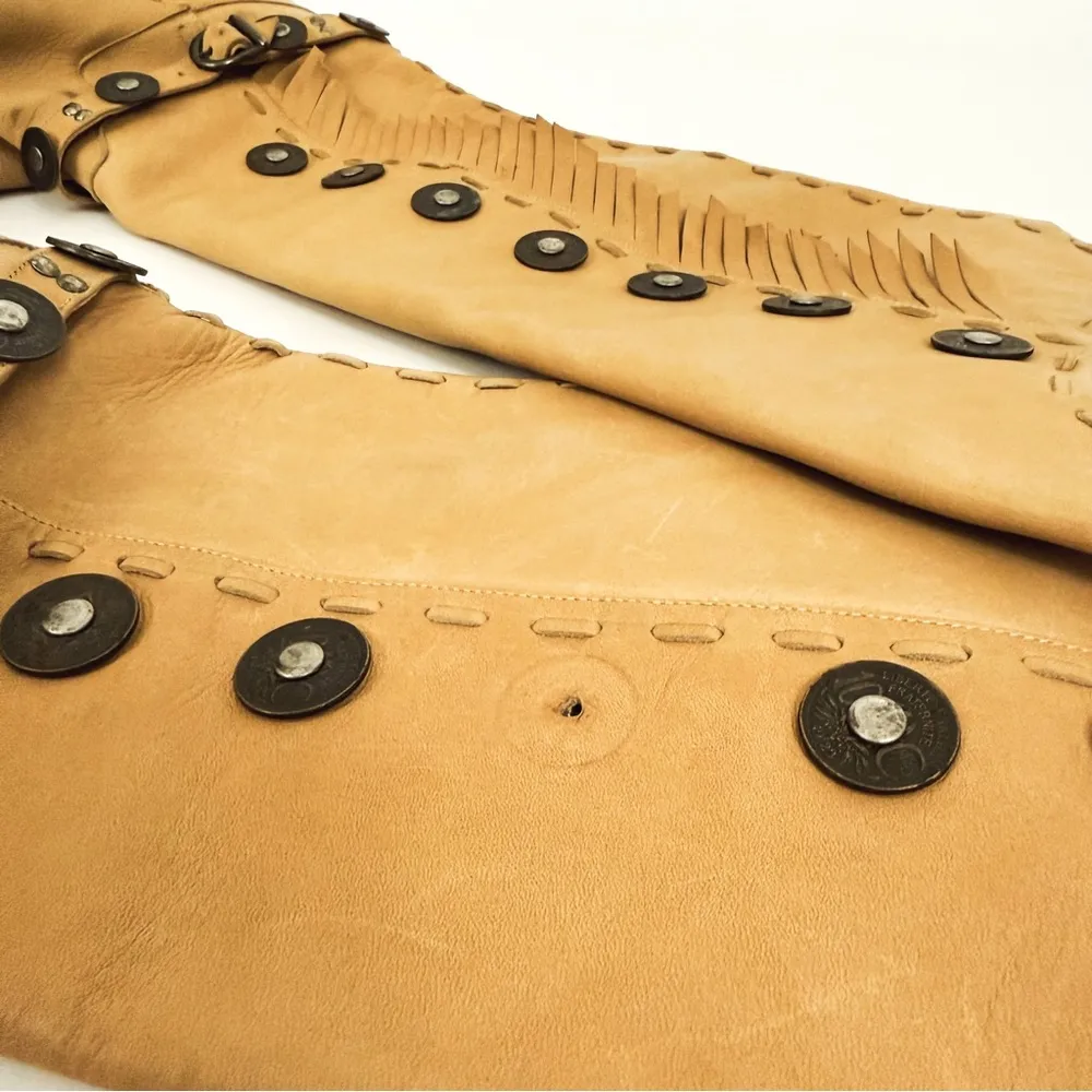 Vintage Western Fringe Medallion Knee - Image 10