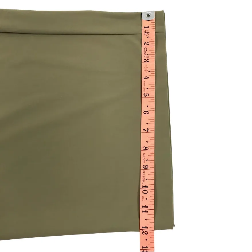 ATHLETA Pinnacle High Rise Wide Leg Trouser Sz 10 Green Versatile Travel Busines - Image 16