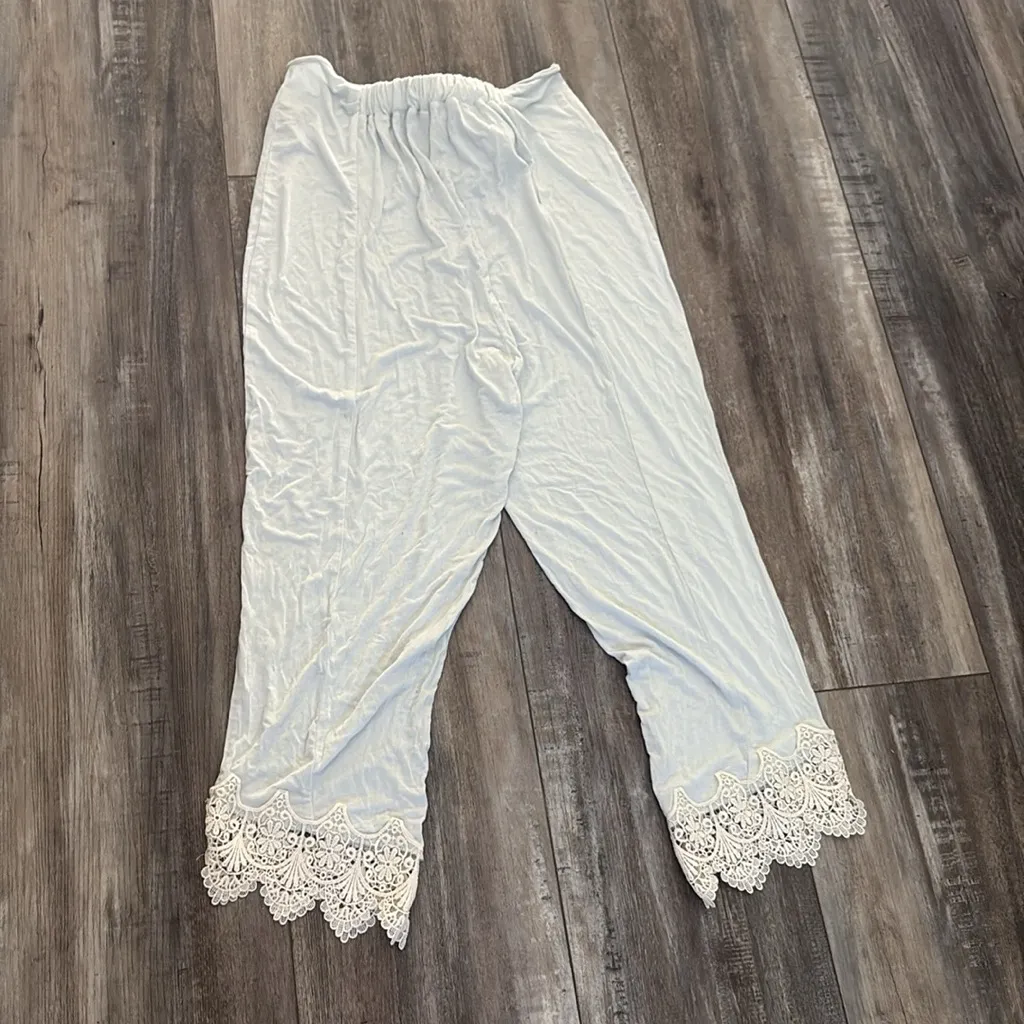 Intimately Free People Beach Party Pants Beach Cover Alabaster medium - Image 7