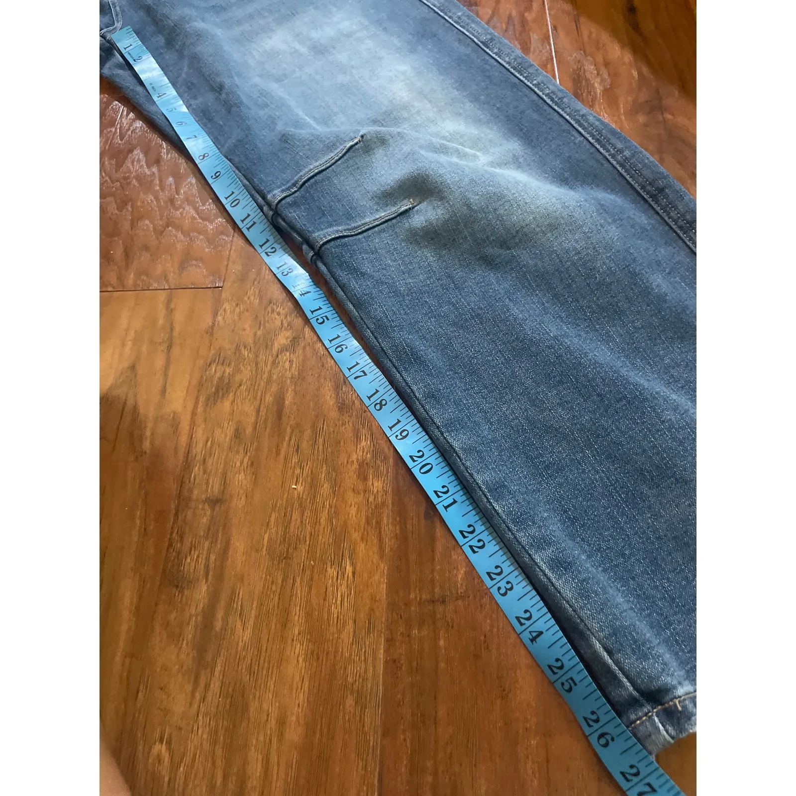 MICA Los Angeles Sapphire Barrel Leg Jeans High Rise Denim Size 26 2 CASUAL Pant Blue - Image 10