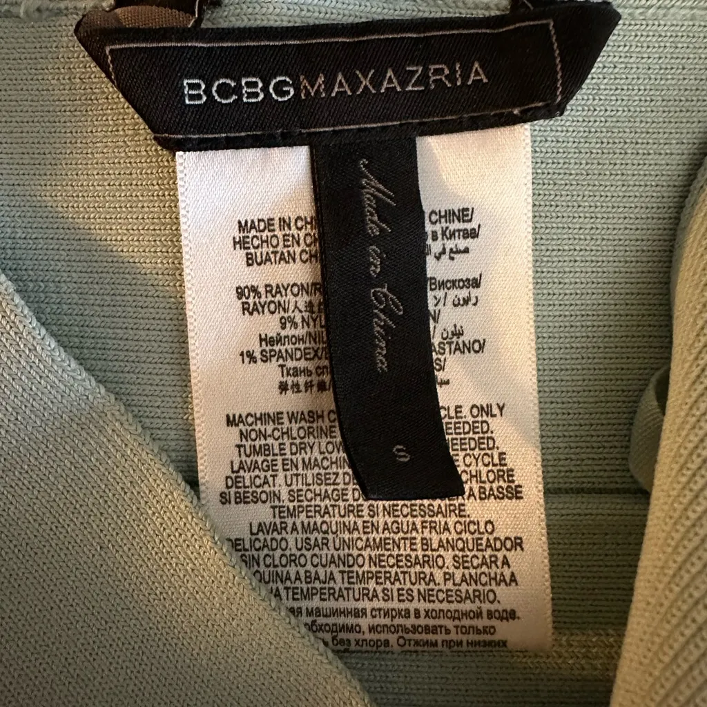 BCBG AZRIA AQUA MIST LEGER POWER PENCIL SKIRT LHL3C615/B83 SIZE S - Image 7