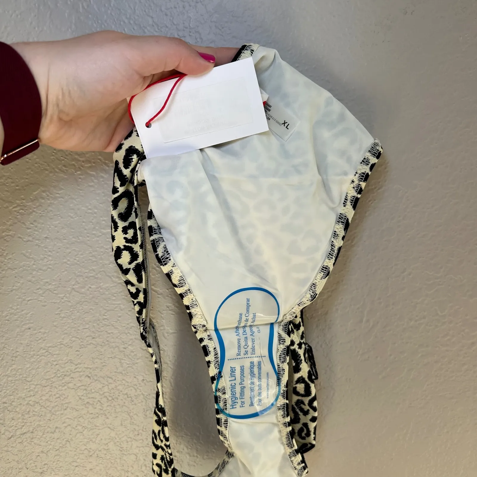 NWT Solid & Striped Leopard Print bikini bottom women's XL beach vacation bold - Image 4