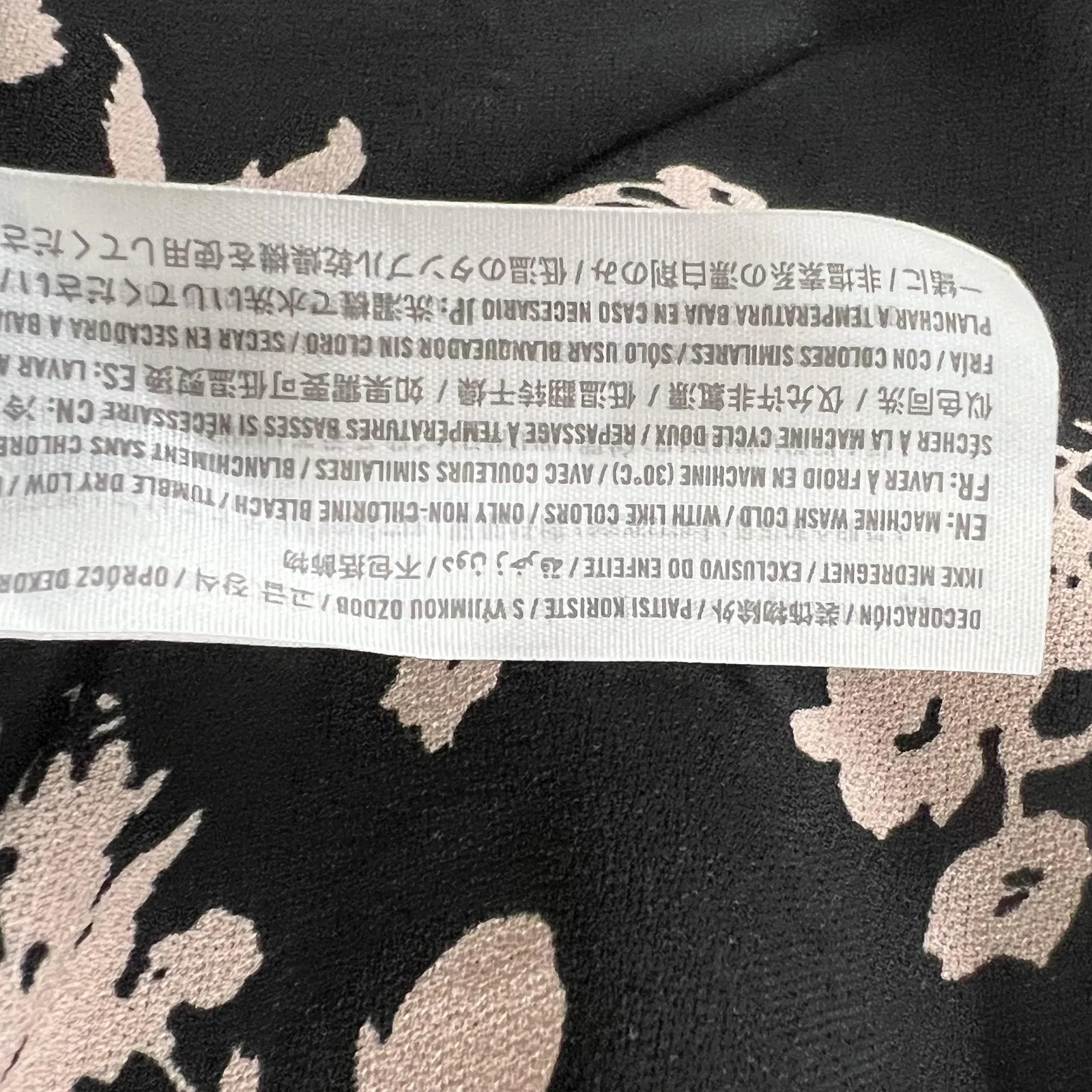 Abercrombie & Fitch Dress Womens Large Floral Long Sleeve Keyhole Ring Mini - Image 16