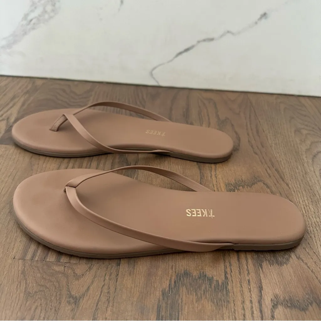 TKEES Women's Foundations Lily Nudes Flip Flops in Beach Bum Size 9 US 40 EU - Image 6