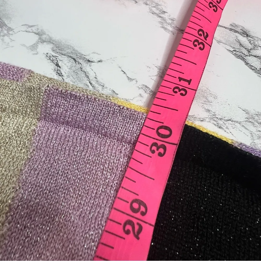 Anthropologie Laia shimmer striped midi skirt Sz L - Image 6