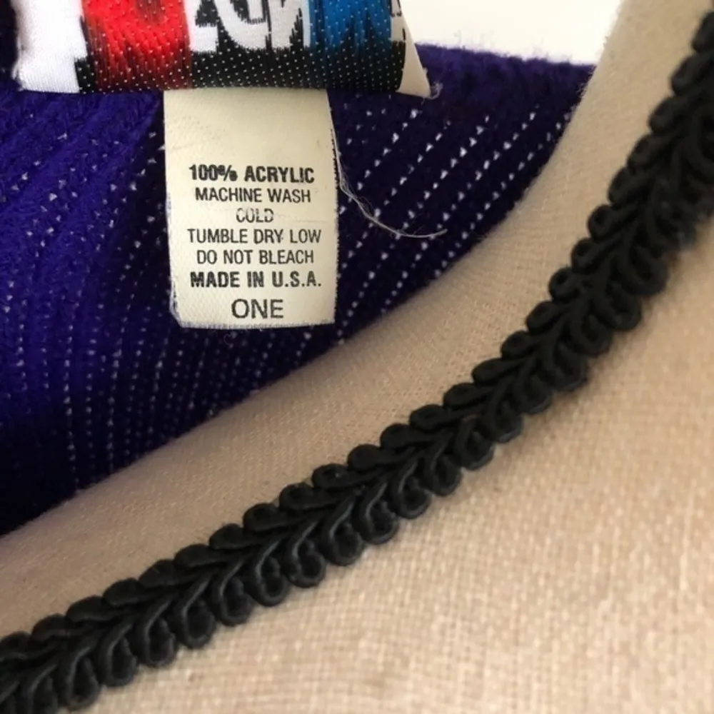 Two Piece Vintage 80's Hosanna Oversized Sweater Knitted And Split Pencil Skirt Purple Size undefined - Image 9