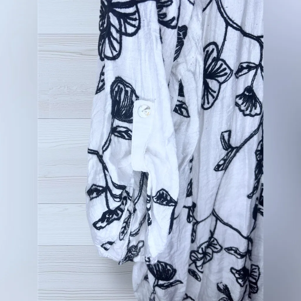 KINDRED ANTHROPOLOGIE Women’s Plus Size Embroidery Peasant Boho Style Tunic Top - Image 7