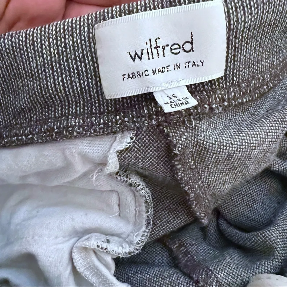 Wilfred aritzia Italy Zipper Pockets woven Drawstring Joggers XS - Image 9