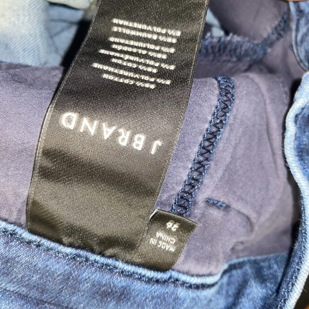 J Brand Button Waist Blue Denim Skinny Ankle Zion Jeans Women's Size 26 - Image 7