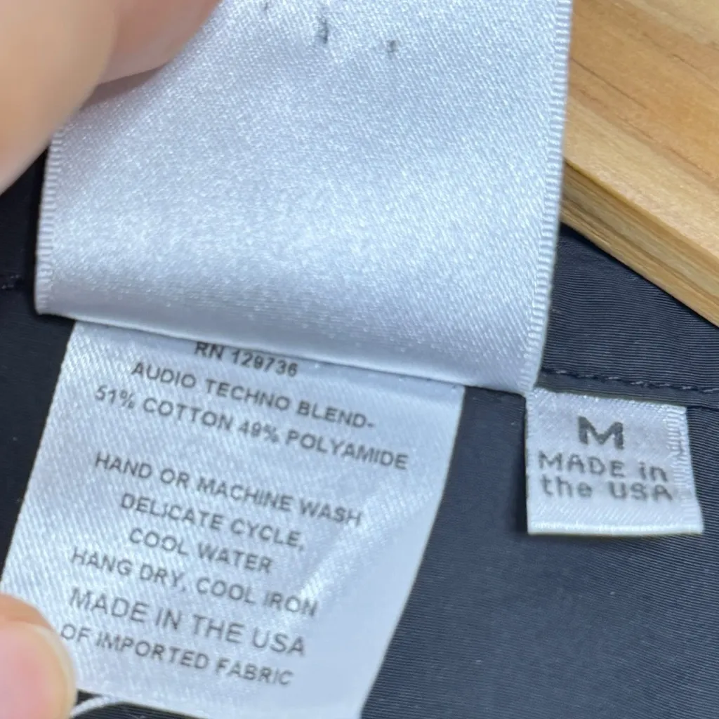 Finley Black Button Down Trench Tie - Image 3