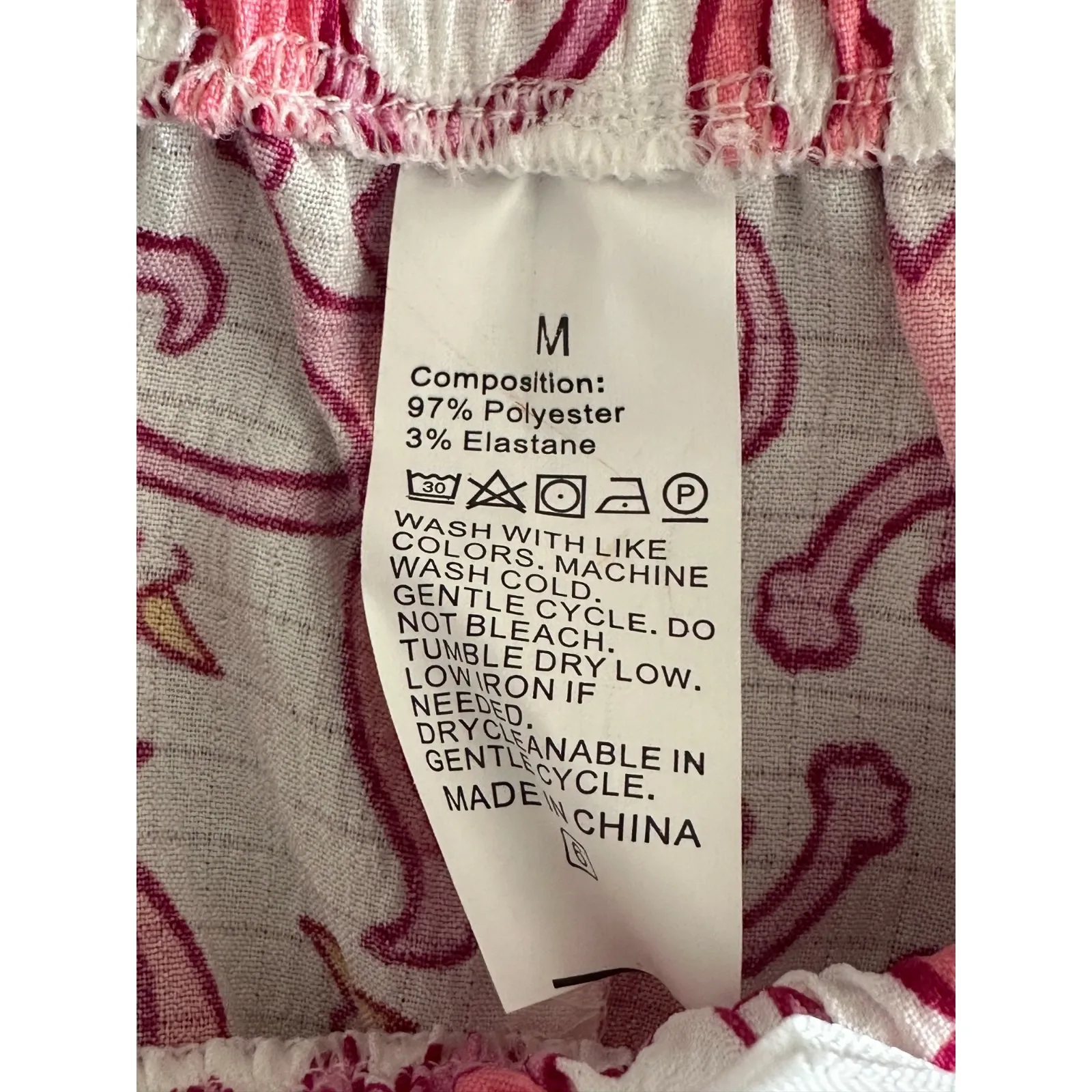 Monkey Print Pajama Shorts Set Womens Medium Cute Cozy Soft Girl Lounge PJ - Image 6